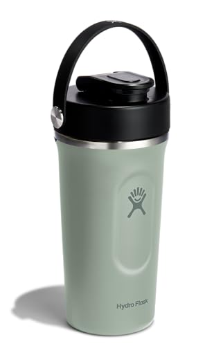 Hydro Flask Shaker Bottle – Insulated Stainless Steel Gym Bottle for Pre Workout & Protein 24 Oz Agave Green - color: AGAVE