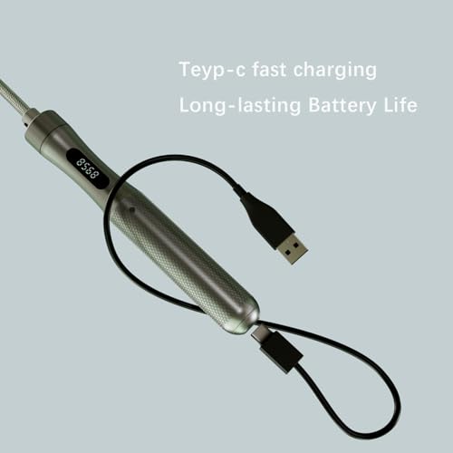 Smart Jump Rope with Counter - LCD Display, Aluminum Handles, Adjustable PVC-Coated Steel Cable (118"), Type-C Charging for Cardio, Boxing & HIIT Workouts