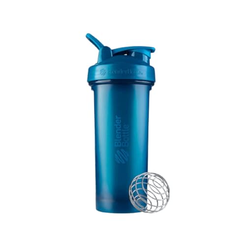 BlenderBottle Classic V2 Shaker Bottle Perfect for Protein Shakes and Pre Workout, 28-Ounce, Ocean Blue - color: Ocean Blue, size: 28 Ounces
