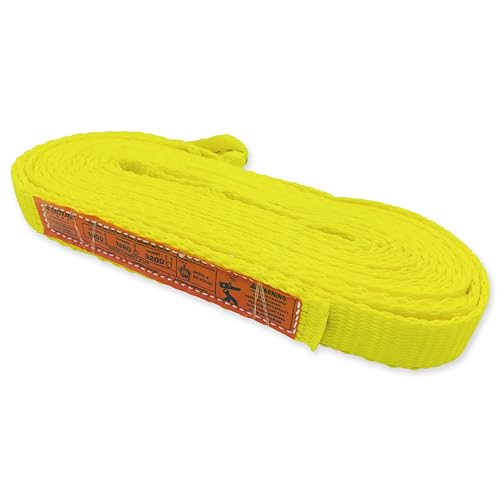 1-Ply Lifting Sling Straps 1”x 20ft - 1650lbs Vertical Capacity Heavy Duty Flat Eye Lift Sling, for Rigging Moving Towing Hoisting -1Pack - Kodiak Straps - color: 1 PACK, size: 1inch x 20ft