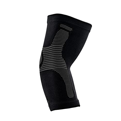 Elbow Compression Sleeve for Men - Kinesiology Compression Elbow Sleeve for Weightlifting - Elbow Sleeve for Tendonitis and Tennis Elbow Relief - Ideal for Gym, Sports (Black, X-Large) - color: Black, size: X-Large