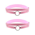 Adjustable O-ring Leg Garter, Elastic Thigh Garters Belt for Women, 1 Pair - color: Pink