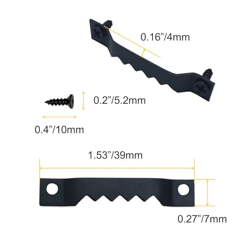100 Pack Small Sawtooth Picture Hangers Steel Picture Hangers Picture Frames Hangers with Screws Picture Hang Solutions, for Hanging Clock Paintings Artwork Picture Frame Hook Photos (Black) - color: Small Black -100 Pack