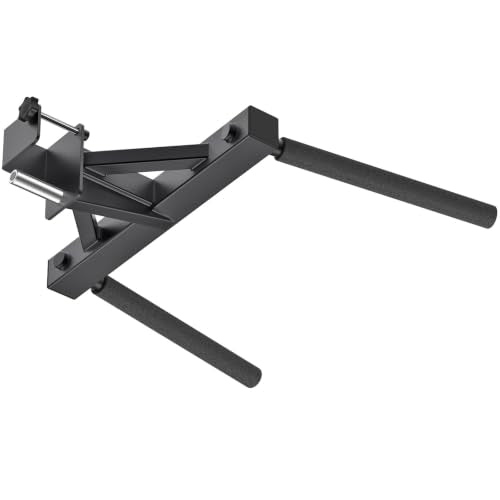 Dip Attachment for Power Cage with 5/8" or 1" Hole, Y-Shaped Dip Bar | Squat Rack Accessories with Non-Slip Foam Grips, Full Welded Steel, Power Rack Attachment for Home Gym Strength Training - color: D: Dip Bar Attachment(3x3 Rack, 5/8 & 1" hole)