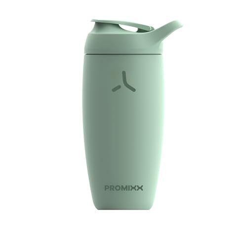 Promixx Pursuit Shaker Bottle Insulated Stainless Steel Water Bottle and shaker Cup, 18oz, Seagrass Green - color: Seagrass Green
