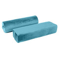 2-Pack Yoga Bolster Pillow Set: Rectangular & Cylinder Pillows for Meditation and Support, Yoga Pillows with Washable Velvet Cover, Triple-Layer Sponge with Carry Handle, Green - color: Green
