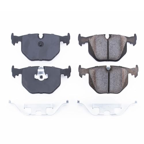 PowerStop Rear Brake Pads for BMW 330Ci 2001-05 |330i 2001-05 |330xi 2001-05 |525i 2004-07 |525xi 2006-07 |BMW 528i 2008-10 - Z17 Ceramic Brake Pads with Installation Hardware, 17-683 - style: 17-683