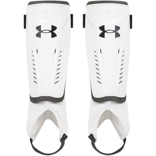 Under Armour Youth Soccer Shin Guards Challenge Shin - color: White/Black, size: YMD