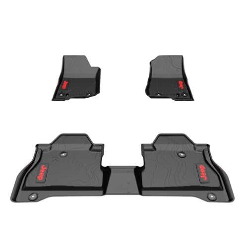 Mopar Jeep Gladiator Front & Rear Complete Set of 4 Rubber Floor Mats OEM