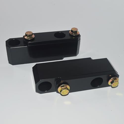 Front Sway Bar Relocation/Drop Bracket Kit for 11-23 Ford F250/F350 Super Duty 4X4 Front Sway Bar Relocation Kit Super Lowers The Front sway bar 2" and Moves 1.25" Forward（2-Piece Set）