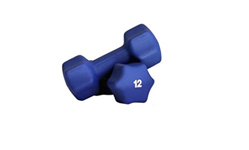 Ader Neoprene Dumbbell (1-30lb) Single Size Pair or Set - color: 12LB