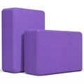 Yoga Blocks 2 Pack, Premium Yoga Brick Foam Blocks to Improve Strength, Flexibility & Balance, Light Weight - Safe and Stable Support for Yoga, Pilates, Meditation & Stretching - color: 2PACK-Deep Purple