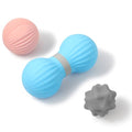 HODEMI Peanut Massage Ball Set, 3 Pack Peanut Roller, Textured Massage Ball & Trigger Point Ball for Deep Tissue Massage and Myofascial Release for Back, Neck, Hip and Foot with Mesh Bag - style: Peanut Roller Set