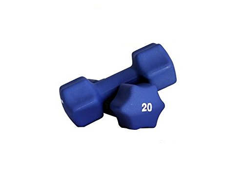 Ader Neoprene Dumbbell (1-30lb) Single Size Pair or Set - color: 20LB
