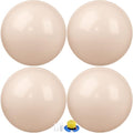 Leyndo 4 Pcs 26 Inch Yoga Exercise Ball Pilates Pregnancy Birthing Fitness Ball with Quick Pump Anti Burst for Improved Posture, Balance, Yoga, Pilates, Training - color: Nude