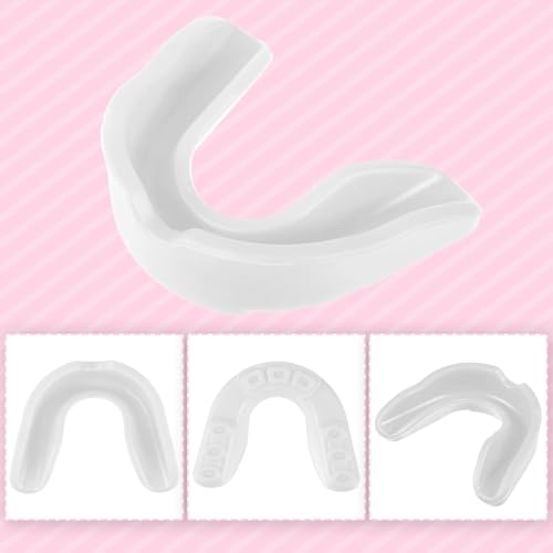 Sport Mouth Guards Gum Teeth Armor Game Guard for Boxing Basketball Football Hockey Karate Basketball Rugby Match - color: White,pink