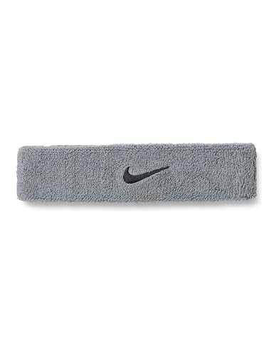 Nike Unisex Adult Swoosh Classic Headband - color: Cool grey/black