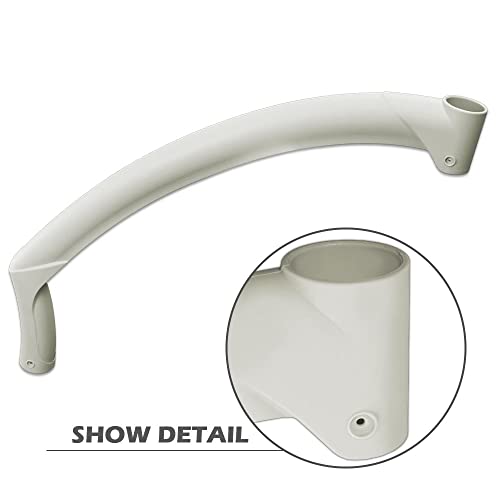 G-PLUS Pearl Handrail Pool Ladder Step | Compatible with Above Ground BiltMor Swimming - size: Beige(long)