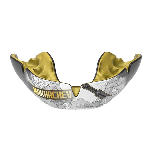 OPRO Official UFC Fighter Collection Islam Makhachev Instant Custom-Fit Mouthguard – Self-Fit Gum Shield for MMA, Boxing & Combat Sports - color: Islam Makhachev