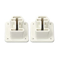 G-PLUS Ladder Flanges Pool Ladder | Compatible with Heavy Duty Resin In-Pool Above Ground Swimming - size: White(square)