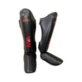 Muay Thai Shin Guards, Shin Pad for Martial Arts, Kick Boxing Leg Instep Protection Pads for Sparring, MMA Kickboxing Taekwondo Professional Training Equipment Gear - size: X-Large