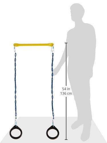 Swing-N-Slide Ring and Trapeze Combo swing Black