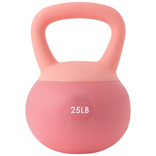 ALTLER Soft Kettlebell 10-50LBS Safe Strength Training Kettlebell Anti-Slip Grip Weight for Home Workouts and Men/Women/Beginners - size: 25LB