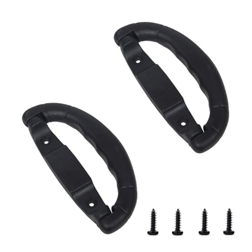 2 Pack Golf Travel Bag Handle Replacement Plastic Golf 6850 Hard Case Handles Pull Grip for Portable Golf Club Cart Bag with Wheels ABS Shell Hard Sided Golf Luggage Case