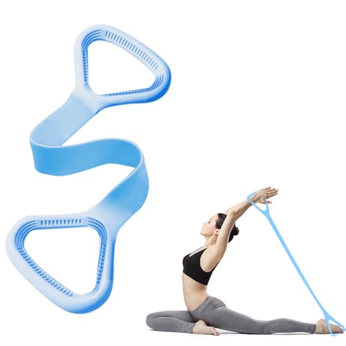 Resistance Bands, Figure 8 Fitness Resistance Bands with Handles, arm Bands for Workout - color: Light Blue