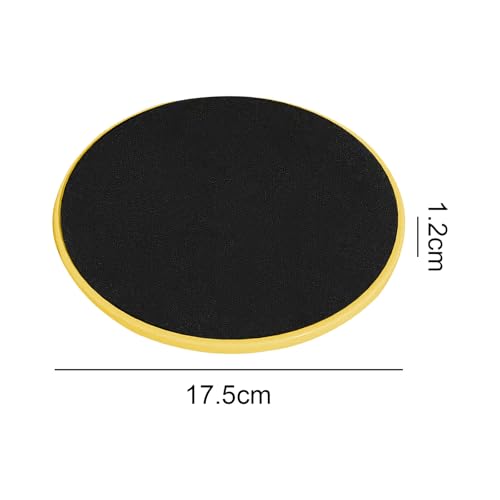 17.5cm/6.89In Round Core Sliders for Working Out,Set of 4 Exercise Core Pilates Sliders,Floor Foot Slider for Exercise 2 Color - color: yellow+green