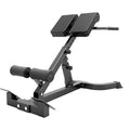 Adjustable Hyperextension Bench, Foldable Roman Chair, Back Extension Equipment, Black, Home Gym Workout