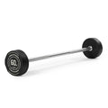 Titan Fitness Rubber Curl Fixed Barbells, Pre-Loaded Weight Bar for Strength Training & Weightlifting - color: Straight Fixed Barbell, size: 60 LB