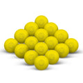 Signature Lacrosse Ball Set - Packs of 2, 4, 8, 12, and 100 - No Chemical Smell Massage Balls, Myofascial Release Tools, Back Roller, Muscle Knot Remover - color: Yellow, size: 25 Balls