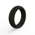 Women's Black Classic Athletics Silicone Ring Size 06 - color: Black - Kettlebell, size: Size 6