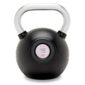 Marcy Commercial Grade PU Coated Kettlebell – 10 to 40 LB Single Weights with Textured Steel Handle, Flat Base – Strength Training for Full Body & Home Gym Workouts - color: 15 LB - Pink