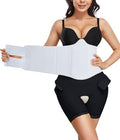 YERKOAD 360 Lipo Foam Ab Board Post Surgery Liposuction Abdominal Compression Boards Belly Wrap Lipo Recovery Waist Cincher - color: White