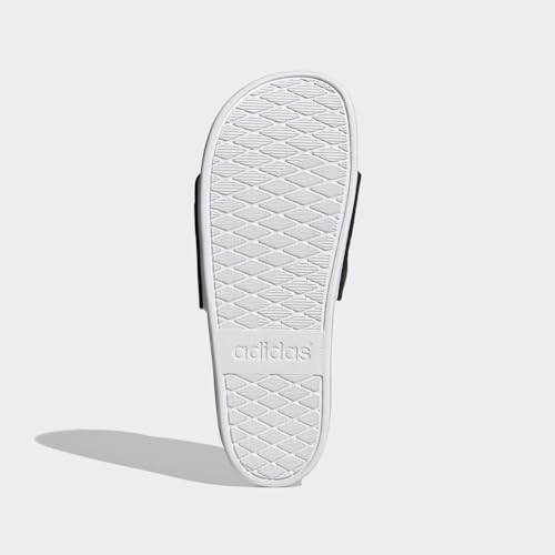 adidas Women's Adilette Comfort Slides - color: Core Black/White/White, size: 19 Women/18 Men