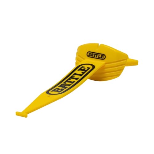 Battle Speed XL Football Mouthguard with Connected Thick Strap, Advanced Composite, No Boil, for Braces, Maximum Breathability, Youth and Adult (Bright Yellow) - color: Bright Yellow