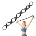 VRTX Stretch Straps for Exercise | Yoga & Pilates Stretching Bands w/ 7 Loops | Resistance Bands for Fitness Workout, Home Gym, Physical Therapy | Soft Mesh Cloth, Durable – Single Pack - size: Medium (22-44lbs)