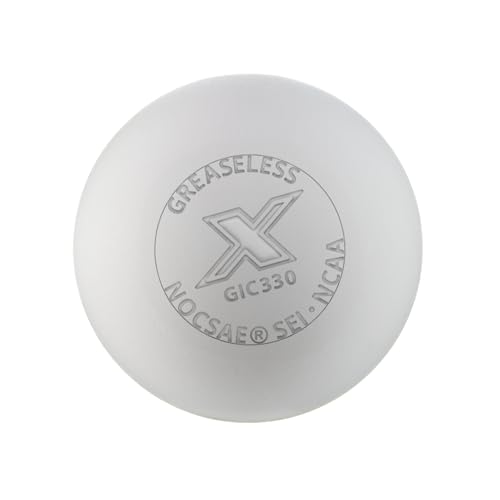 PEARL X Greaseless Lacrosse Balls by Guardian Innovations - Official Ball of NCAA Championships - Meets NOCSAE Standards and SEI/NCAA Certified - color: White, size: 100 Pack