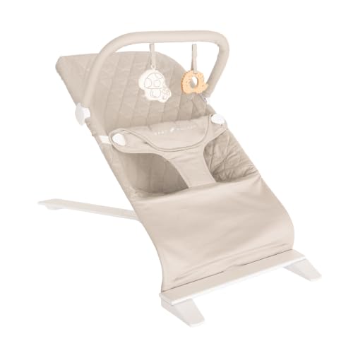 Alpine Organic Deluxe Portable Bouncer | Infant | 0 – 6 Months | Organic Sesame - color: Organic Sesame