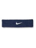 Nike Unisex Adult Swoosh Classic Headband - color: College navy/white