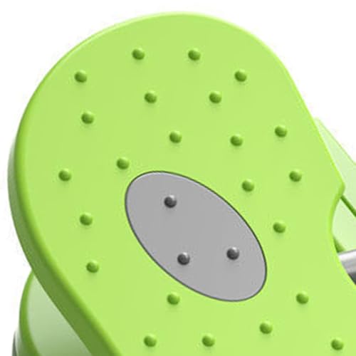 Foot Stepper Machine, Foldable Leg Exerciser Under Desk Foot Pedal Exerciser Reinforced Nylon Leg Workout Trainer for Home Office Use - color: Green