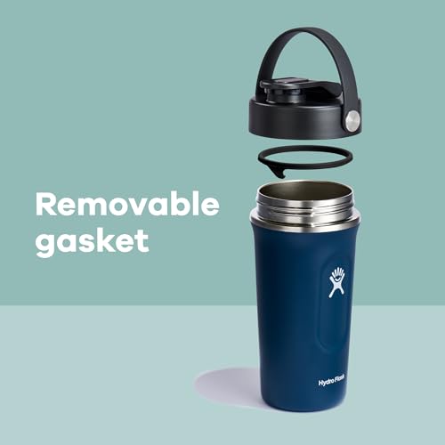 Hydro Flask Shaker Bottle – Insulated Stainless Steel Gym Bottle for Pre Workout & Protein 24 Oz Trillium - color: Trillium Pink