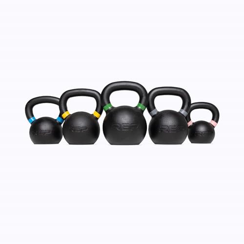 REP Fitness Kettlebell Set and Singles, 4kg to 24kg, 9lb to 53lb Weight Range, Cast Iron, Strength Exercise Training, Home Gym, Power Workout Equipment, Free Weights, Dumbbell Alternative - style: 20 kg