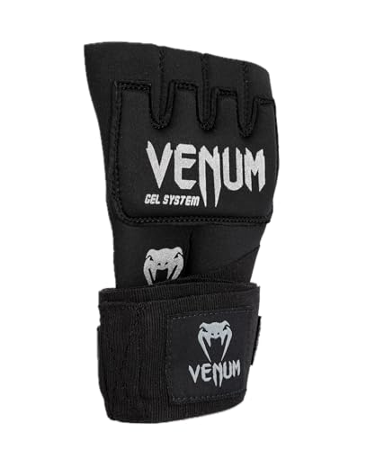Venum Venum Gel Kontact Quick Wraps - color: Black/Silver, size: Large