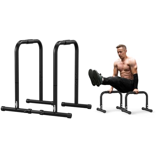 RELIFE Dip Station Functional Heavy Duty Dip Bar Parallette Push Up Stand