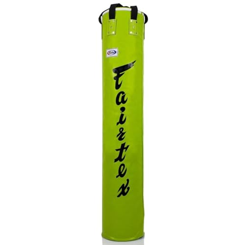 Fairtex HB6 6 Ft. Banana Bag Punching Bag for Muay Thai, Boxing, Kickboxing, MMA - 14.17" W x 70.87" H - color: HB6 Green, size: Unfilled