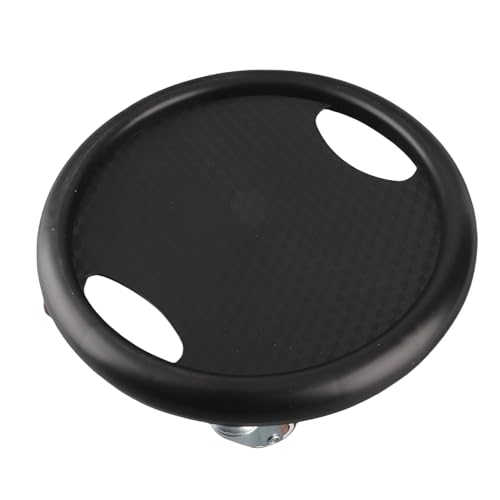 Keenso Core Slider Ab Workout Sliding Disc with PU Plastic Metal Build 4 Universal Rollers for Core Training Home Gym Exercise for Men and Women - color: Black
