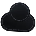 QAZXCDEW-2pcs Bass Drum Patch And Kick Drum Pad, Self Adhesive Drumhead Patches For Bass Drum Pedal Accessories, Includes Double And Single Pedal Protector (Black) - color: Black